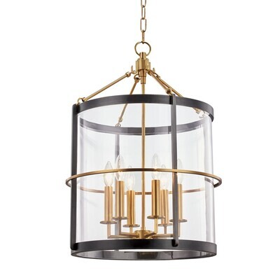 Ren 6 Light 18" Wide Pendant in Aged Old Bronze