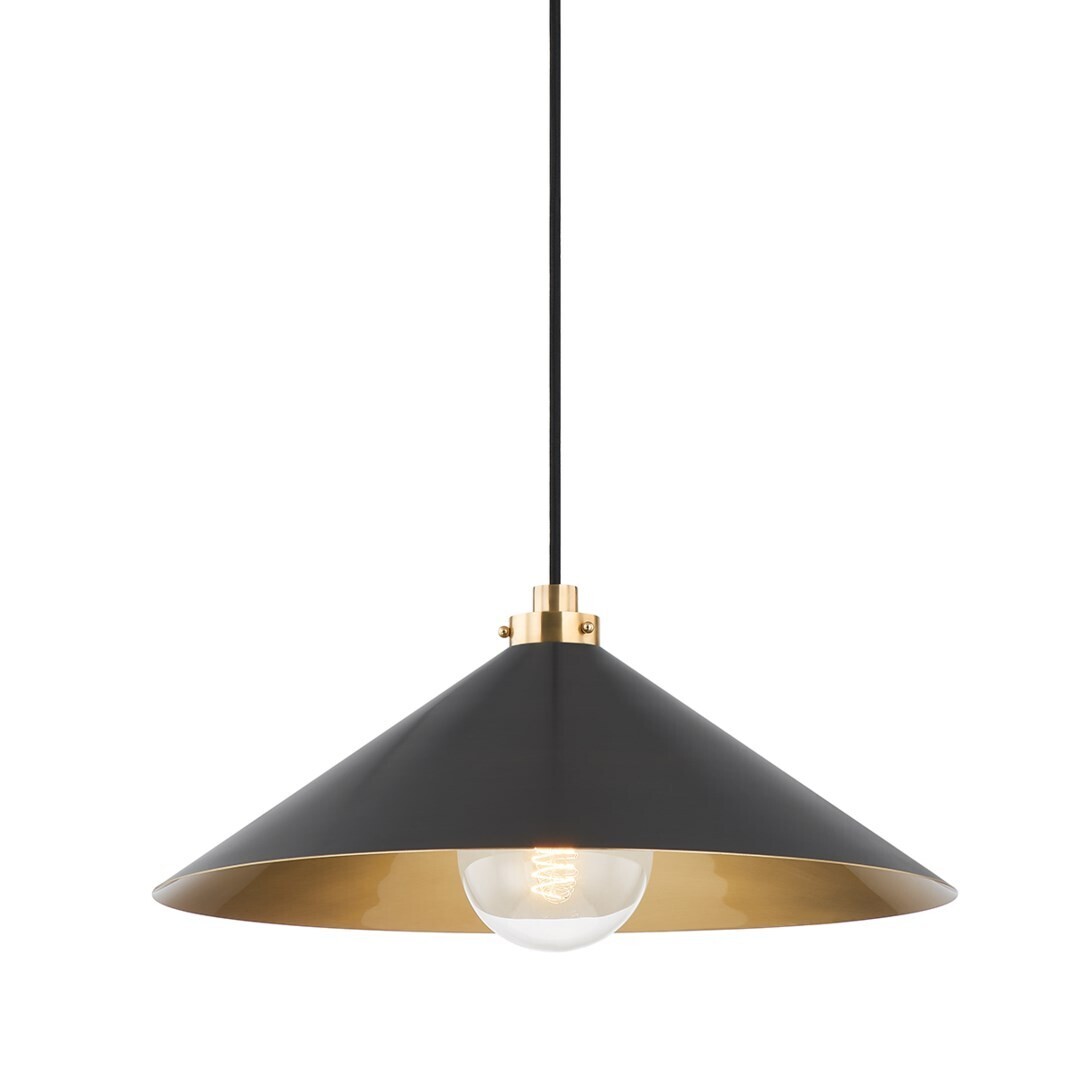 Classic Metal Shade 1-Light Pendant