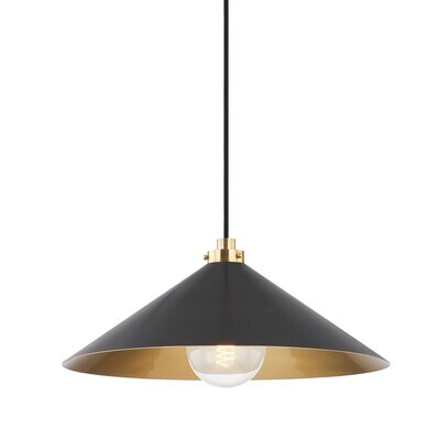 Classic Metal Shade 1-Light Pendant
