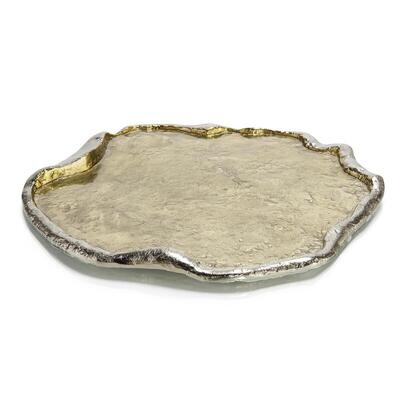 Brass and Nickel Organic Tray