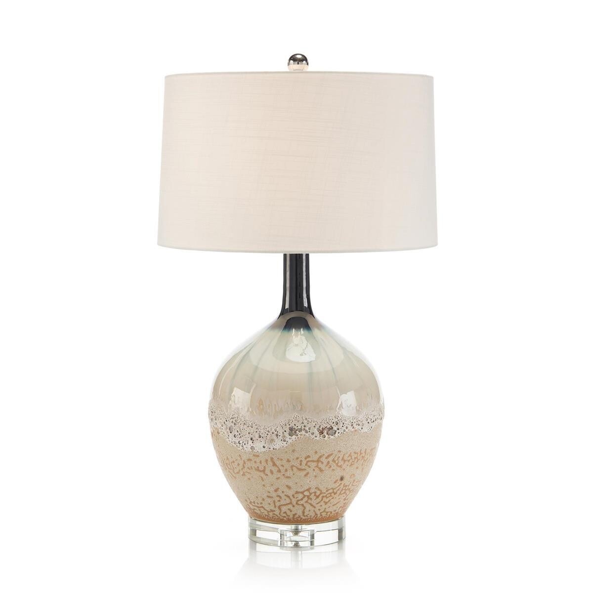Coastal Beige Sea and Surf Table Lamp