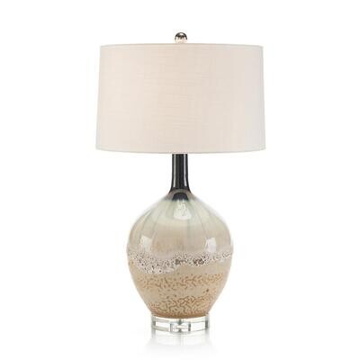 Coastal Beige Sea and Surf Table Lamp