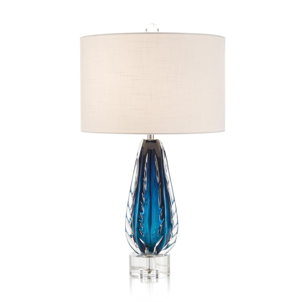 Amalfi Blue Hand Blown Glass Table Lamp