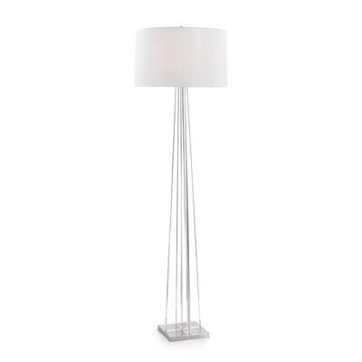 Polished Acrylic Geometric Floor Lamp
