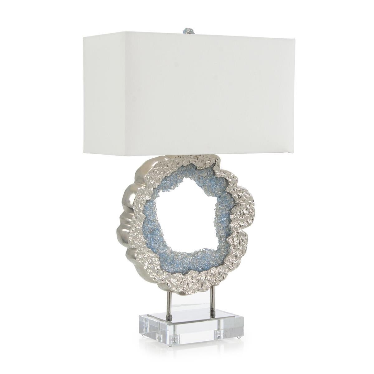 Sea Blue Geode Table Lamp