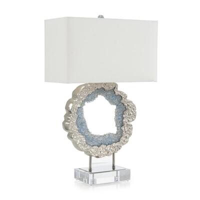 Sea Blue Geode Table Lamp