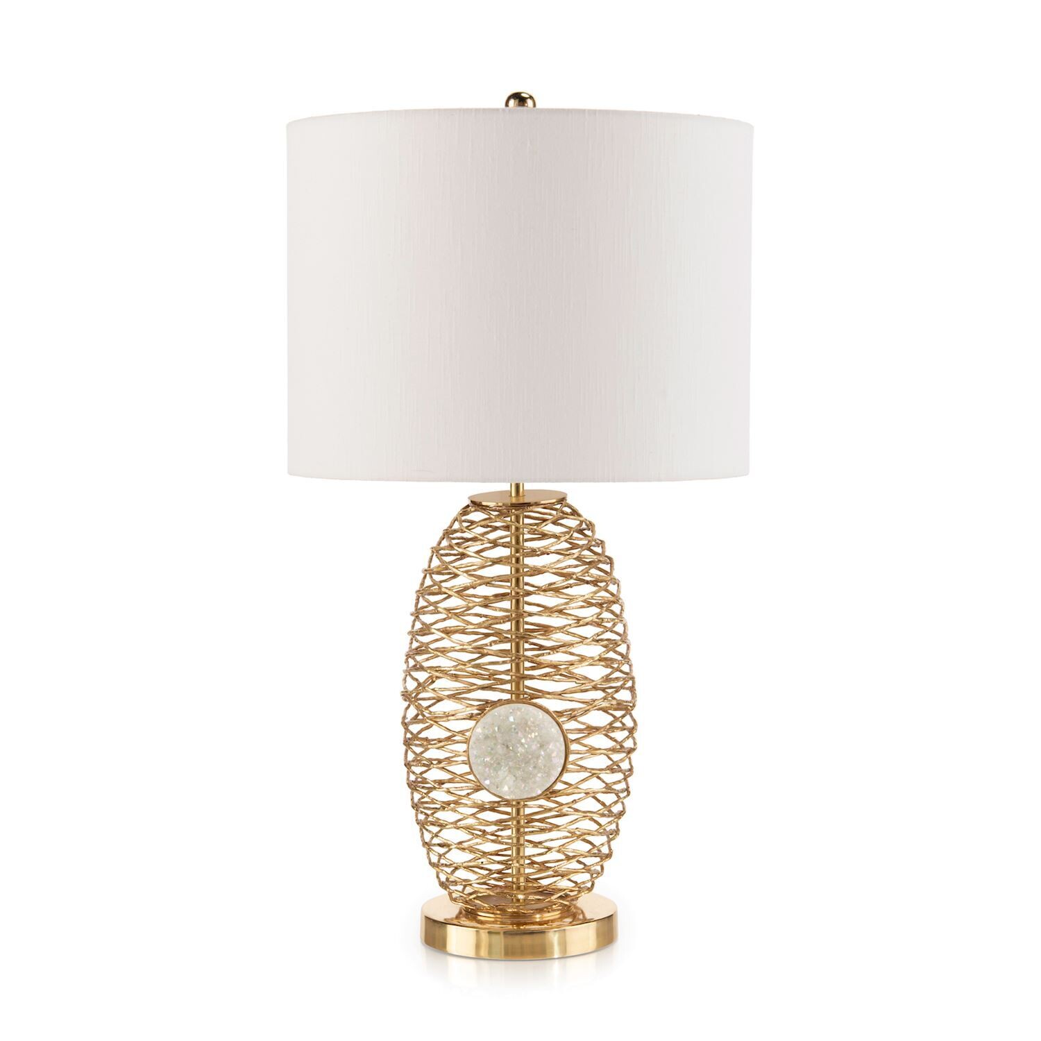 Polished Brass Jewel Table Lamp