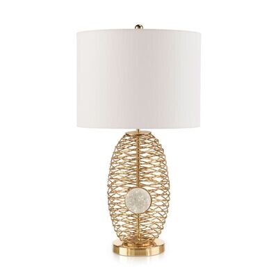 Polished Brass Jewel Table Lamp