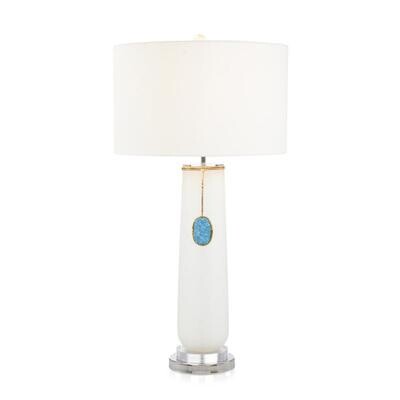 Cerulean Brass Pendant Table Lamp