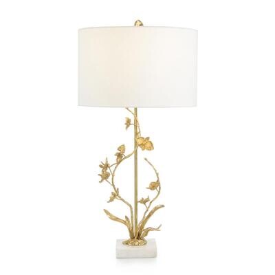 Silva Brass Floral Table Lamp