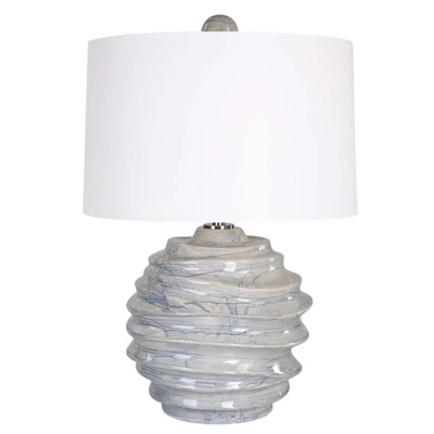 Cobalt Blue Drip Wave Accent Lamp