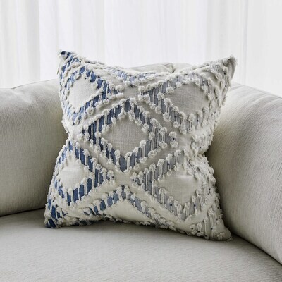 Ombre Blue Velvet Pillow