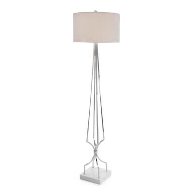 Architectural Floor Lamp in Polished Nickel