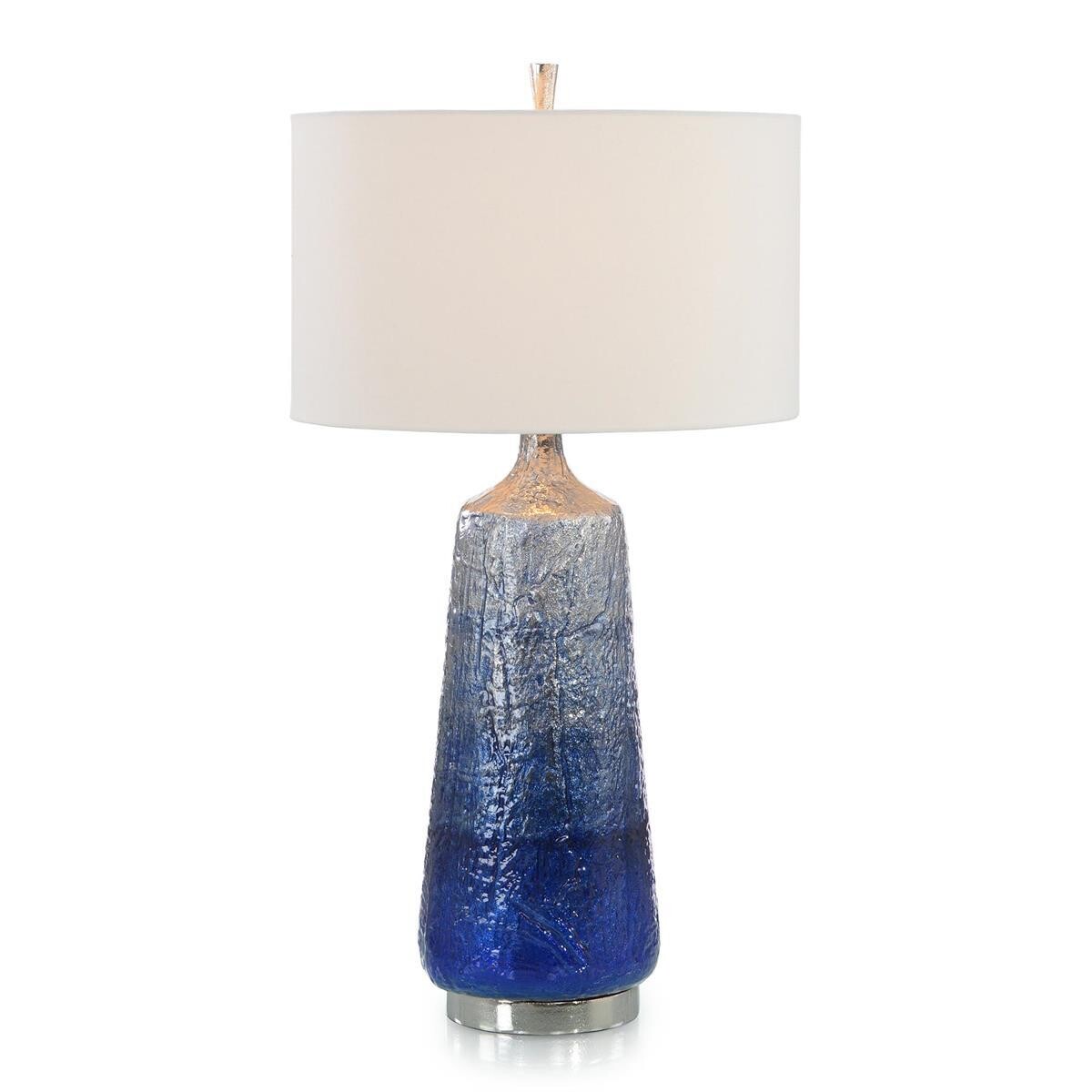 Blue Ombre Enamel Table Lamp