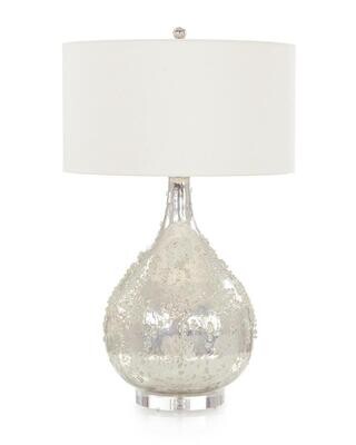 Silver Glass Table Lamp
