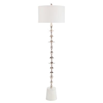Polished Nickel Baluster Floor Lamp