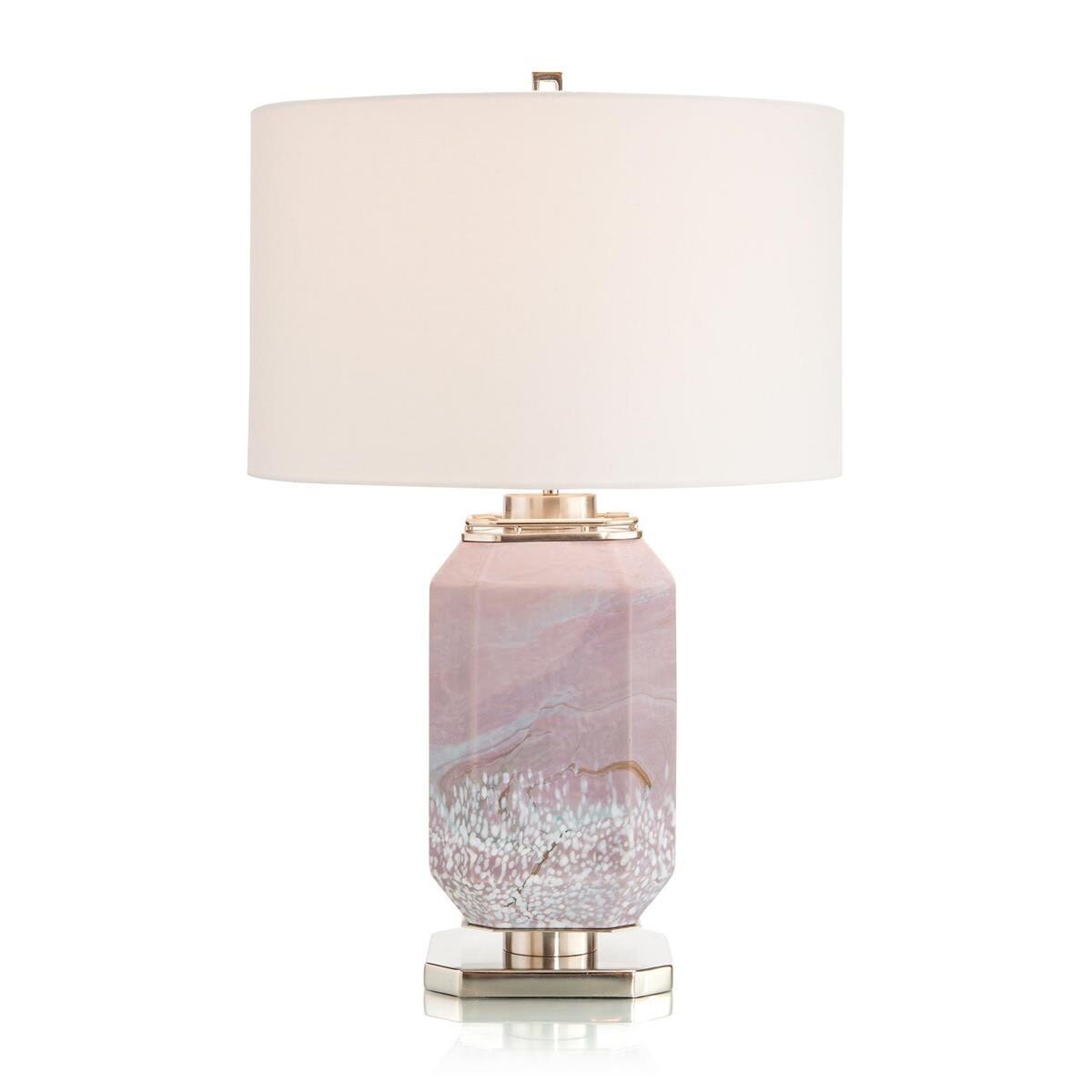 Marbled Mauve Table Lamp
