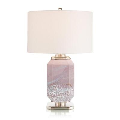 Marbled Mauve Table Lamp