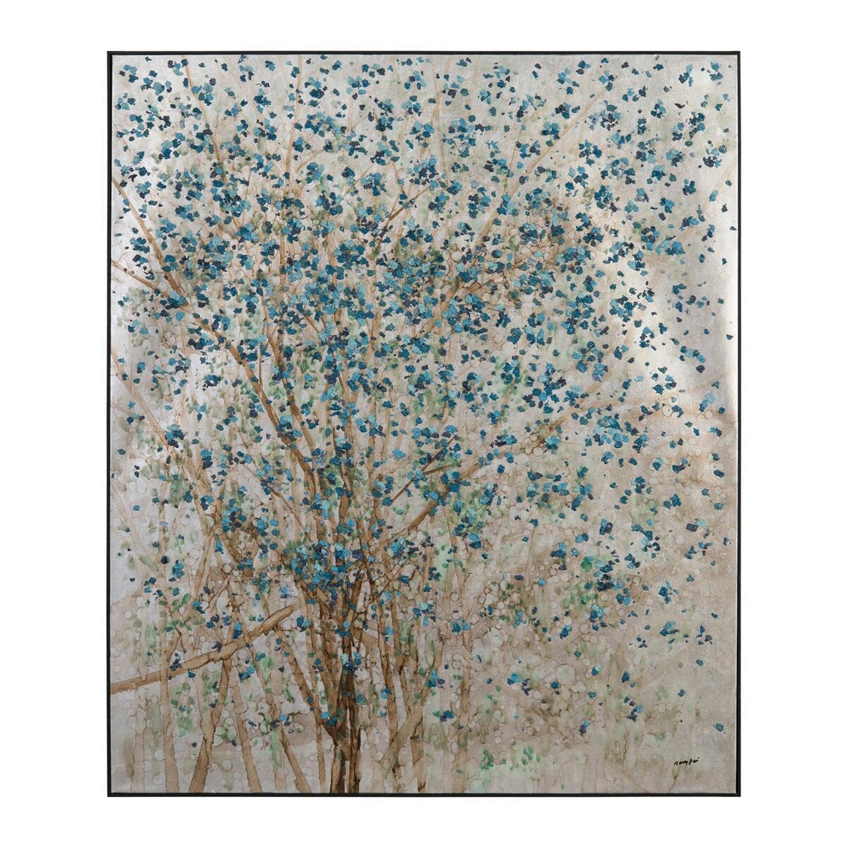 Teng Fei Botanical Silvered Dogwood Wall Art