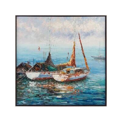 "Waiting for Dawn" Oil Painting by Cao Ping