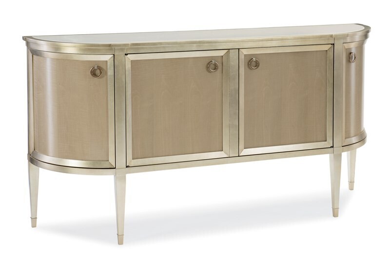 Fumed Figured Tiger Maple 4-Door Sideboard