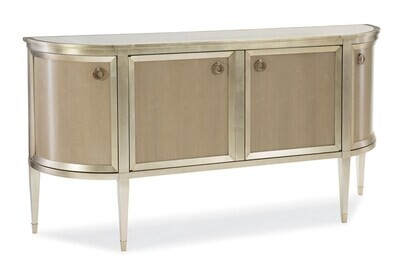 Fumed Figured Tiger Maple 4-Door Sideboard