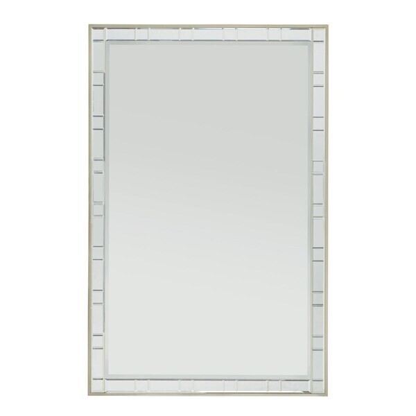 Beveled Mirrored Edge Rectangular Wall Mirror