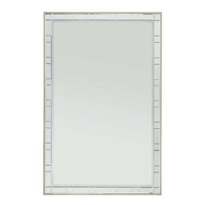 Beveled Mirrored Edge Rectangular Wall Mirror