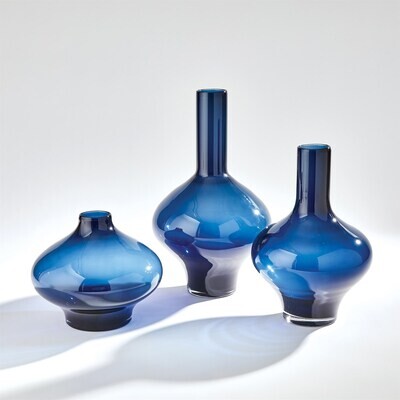 Driblet Vases - Night Blue Set of 3