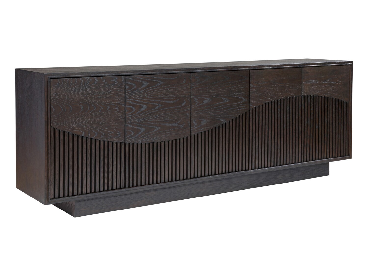 Modern Rich Mocha 87" Entertainment Cabinet