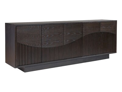 Modern Rich Mocha 87" Entertainment Cabinet