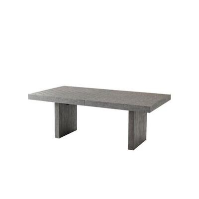 Rectangular Dining Table with Self Storing Leaf