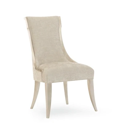 Pearlescent Upholstered Dining Side Chair