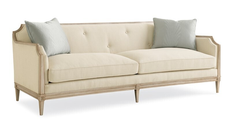 Classic Wood Frame Sofa