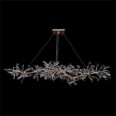 14-Light Oblong Crystal Chandelier