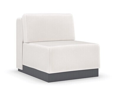 European Modern Armless Accent Chair