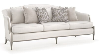 88-Inch Camelback Small Sofa in Beige