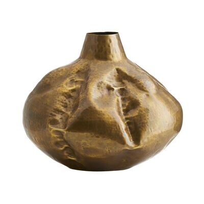 Jasper Vintage Brass Sculptural Vase
