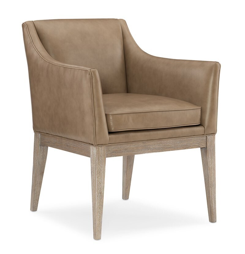 Classic Leather Upholstered Dining Chair
