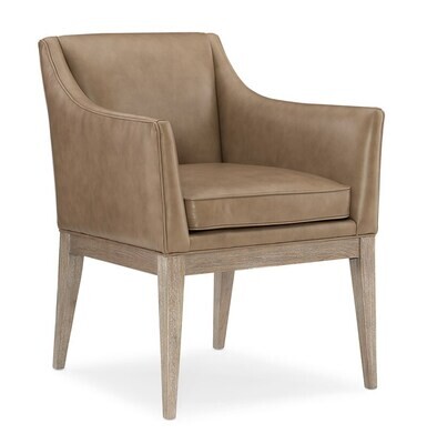 Classic Leather Upholstered Dining Chair