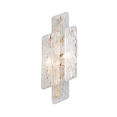 Crystal and Gold Sconce