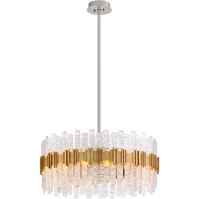 Art Glass Drum Chandelier