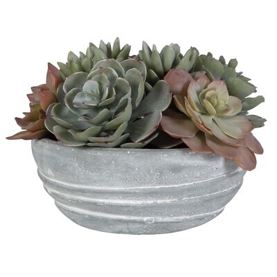 Artifical Succulent Garden Centerpiece