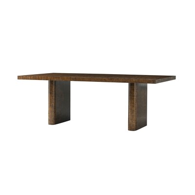 Burl Veneer Extension Dining Table