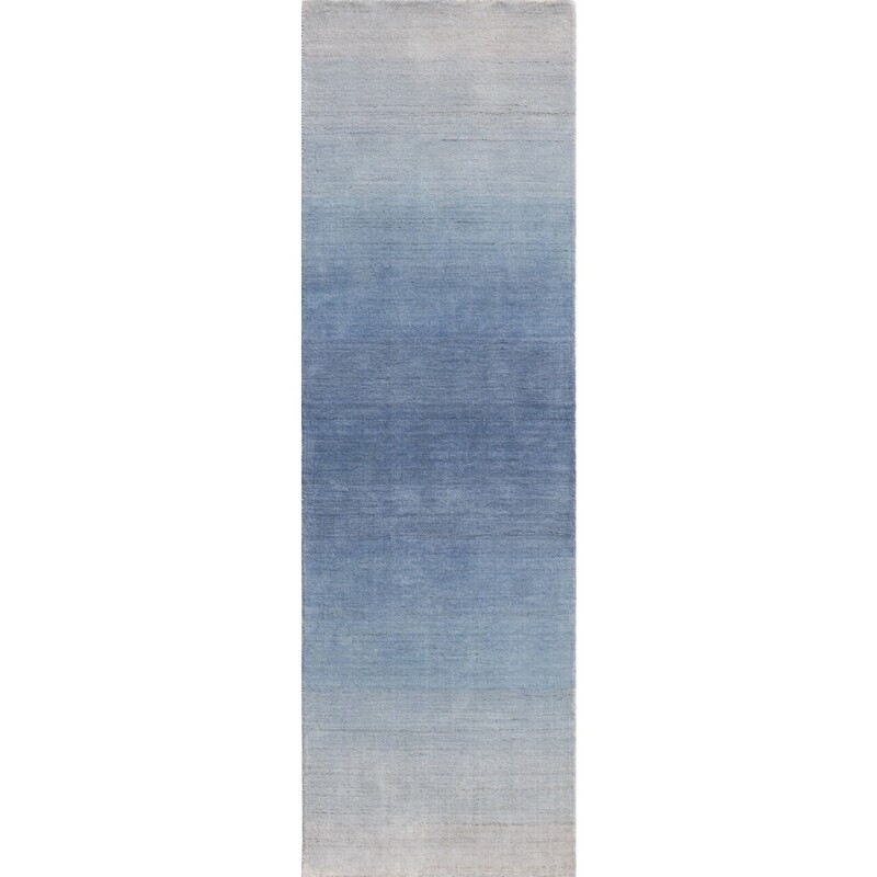 Variegated Sea Blue Runner Rug