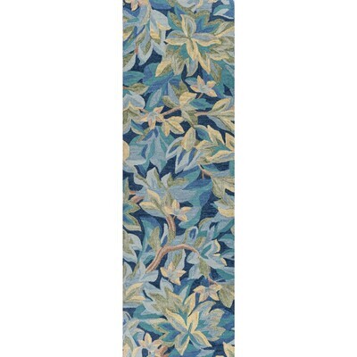 Floral Hand-Tufted 8 Ft Wool Runner Rug