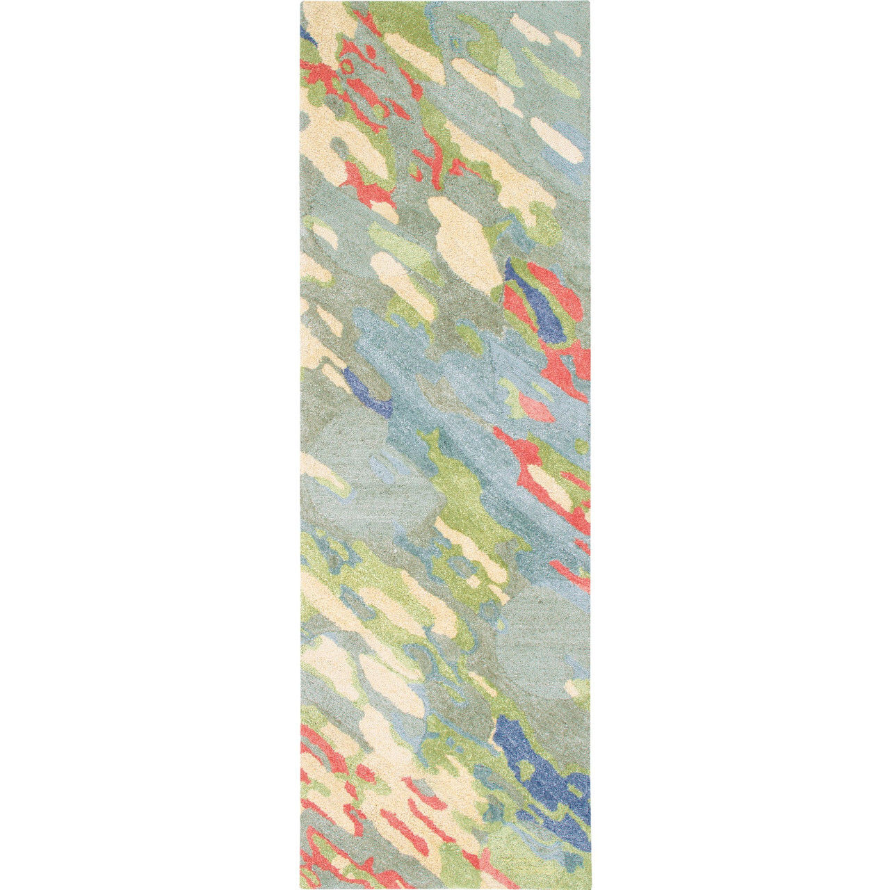 Water Reflections 8 Ft Runner Rug
