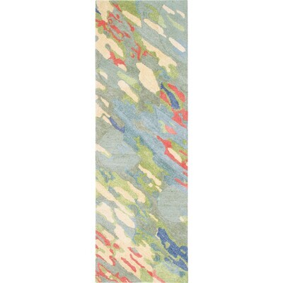 Water Reflections 8 Ft Runner Rug