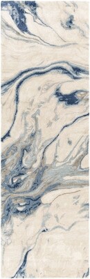 3 Ft x 10 Ft Abstract Runner Rug