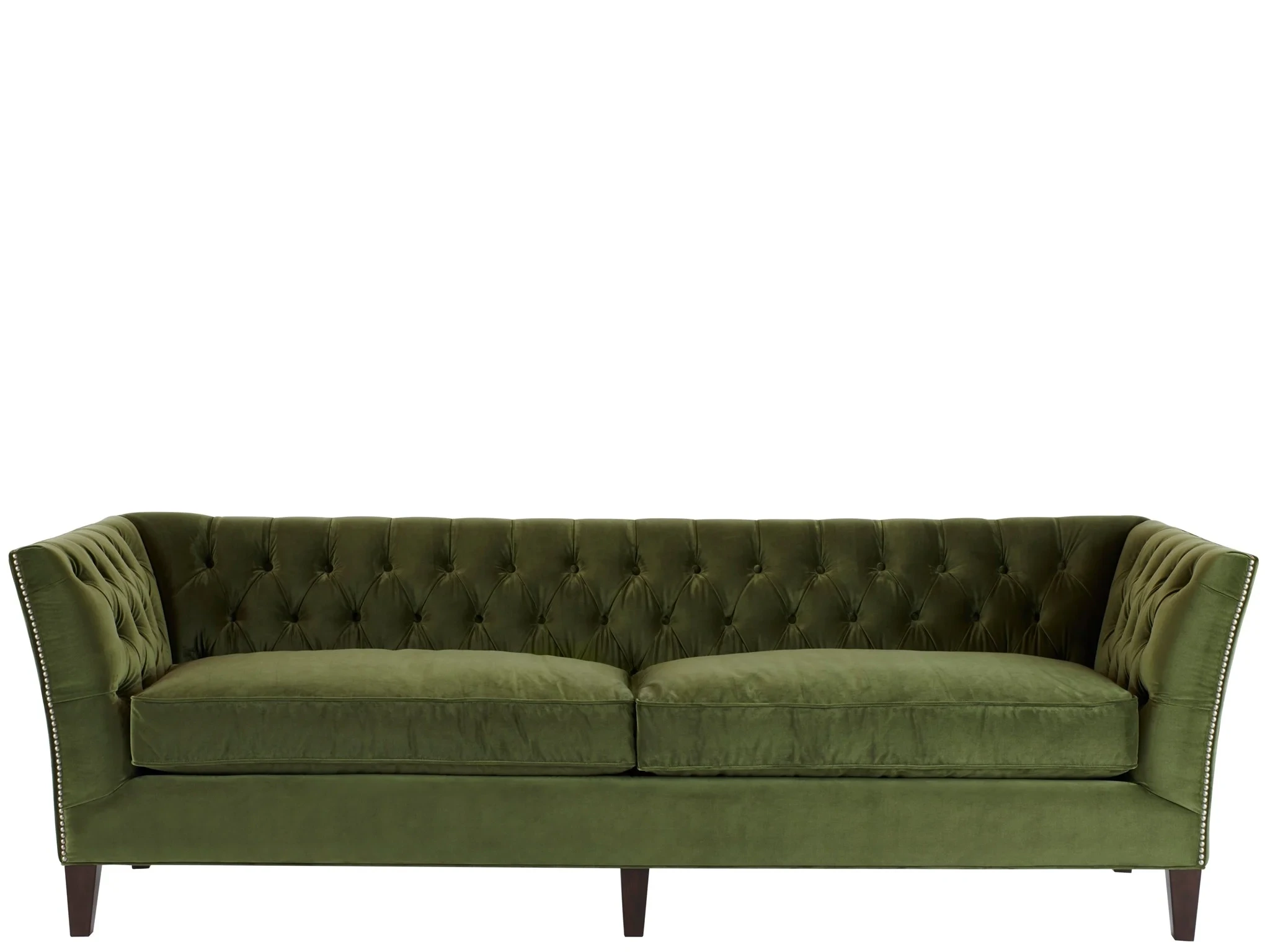 Emerald Velvet Flared Arm Sofa